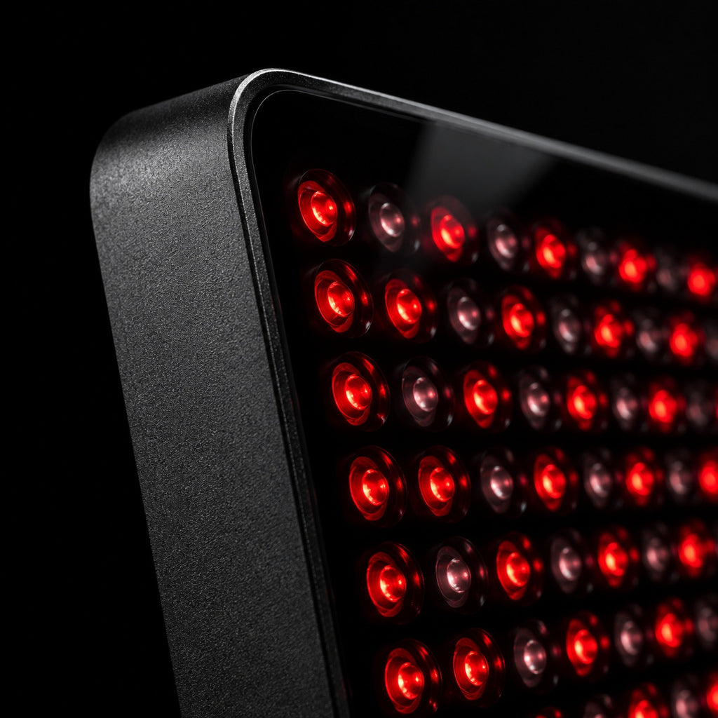 Close-up of Aurum LED array and aluminum housing