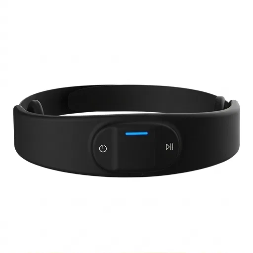 Lymphora NeuroCalm Headband in black, front view